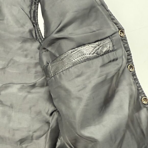 Navarre Genuine Leather Mens M Italian Stone Design Black Biker Motorcycle Vest - Picture 5 of 9